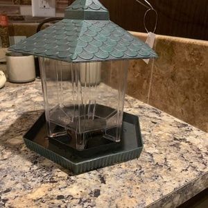 Large Green and Clear Plastic Bird Homes, NWT!!